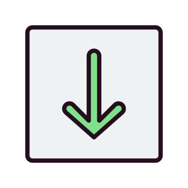 Ok çizgisi vektör simgesi 