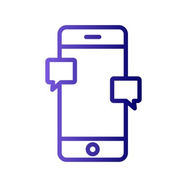 Sohbet simgesi vektör illüstrasyon tasarımı