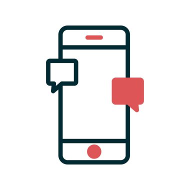 Sohbet simgesi vektör illüstrasyon tasarımı