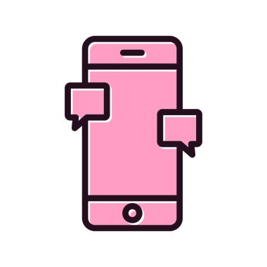 Sohbet simgesi vektör illüstrasyon tasarımı