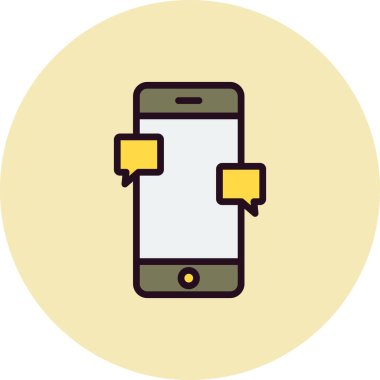 Sohbet simgesi vektör illüstrasyon tasarımı