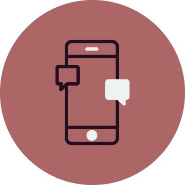 Sohbet simgesi vektör illüstrasyon tasarımı