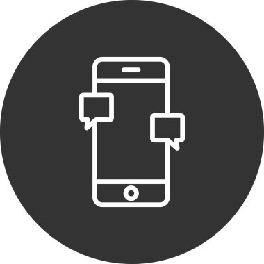 Sohbet simgesi vektör illüstrasyon tasarımı