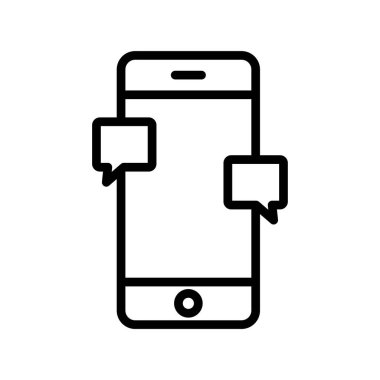 Sohbet simgesi vektör illüstrasyon tasarımı