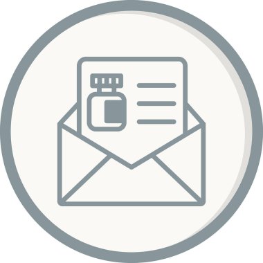 posta simgesi, vektör illüstrasyonu