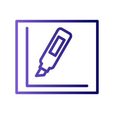 İşaretleyici simgesi, vektör illüstrasyonu