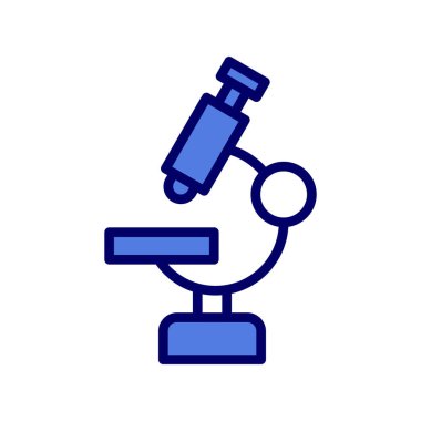 mikroskop simgesi, vektör illüstrasyonu