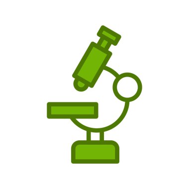 mikroskop simgesi, vektör illüstrasyonu