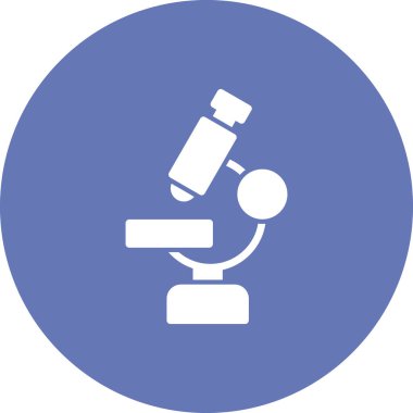 mikroskop simgesi, vektör illüstrasyonu