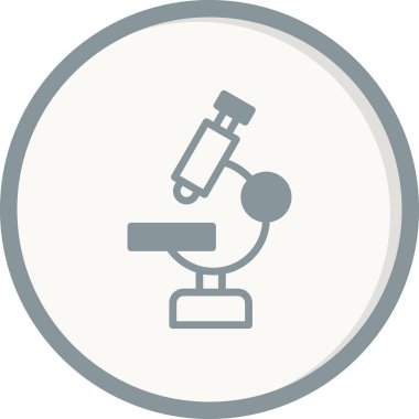 mikroskop simgesi, vektör illüstrasyonu