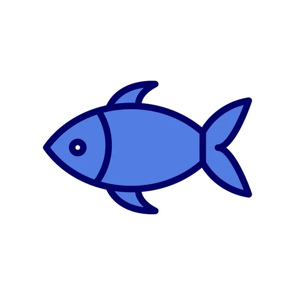 Fisch Symbol Vektor Isoliert Auf Weißem Hintergrund Für Ihre Web — Stockvektor