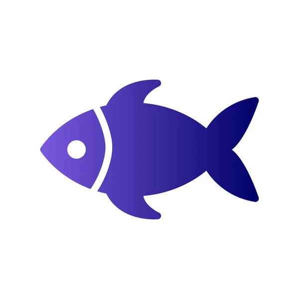 Vector Icono Pescado Aislado Fondo Blanco Para Diseño Web Aplicación — Vector de stock