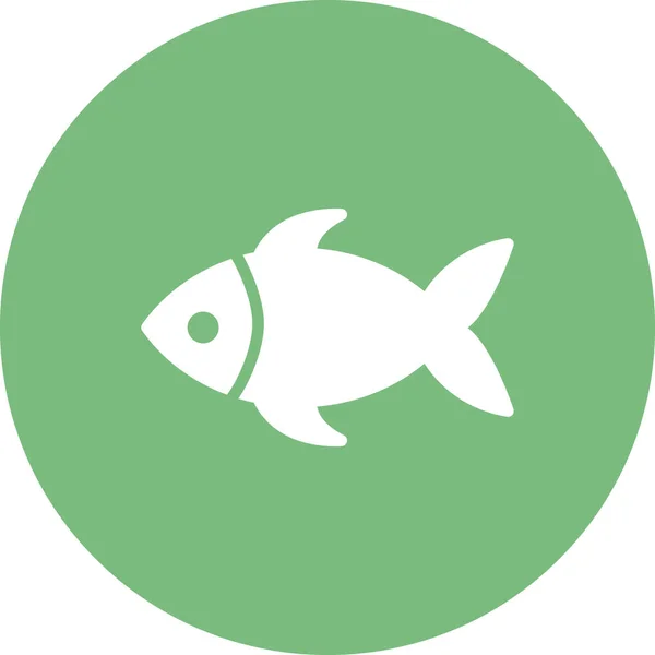 Fish Icon Vector Isolated White Background Your Web Mobile App — Stock Vector