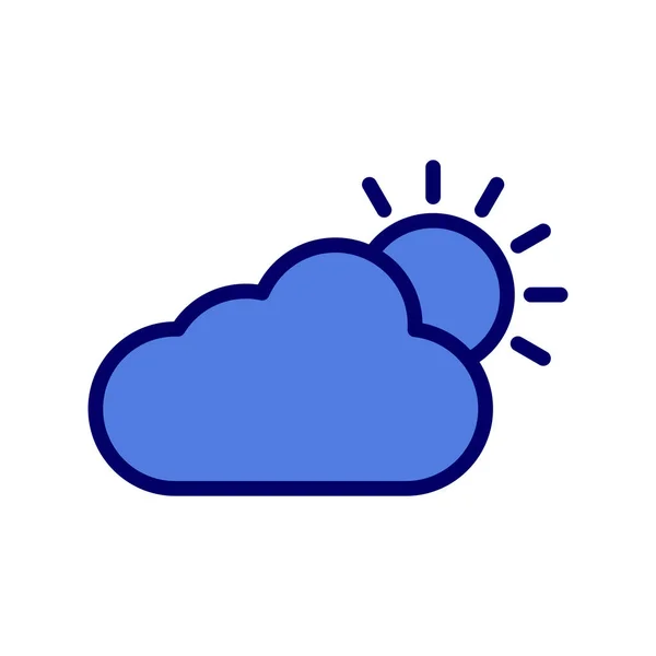 曇り空のシンボル ロゴイラスト ベクトルグラフィックス — ストックベクタ