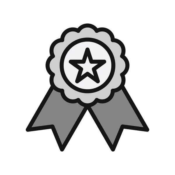 Medal Award Vector Icon Editable — Stock Vector