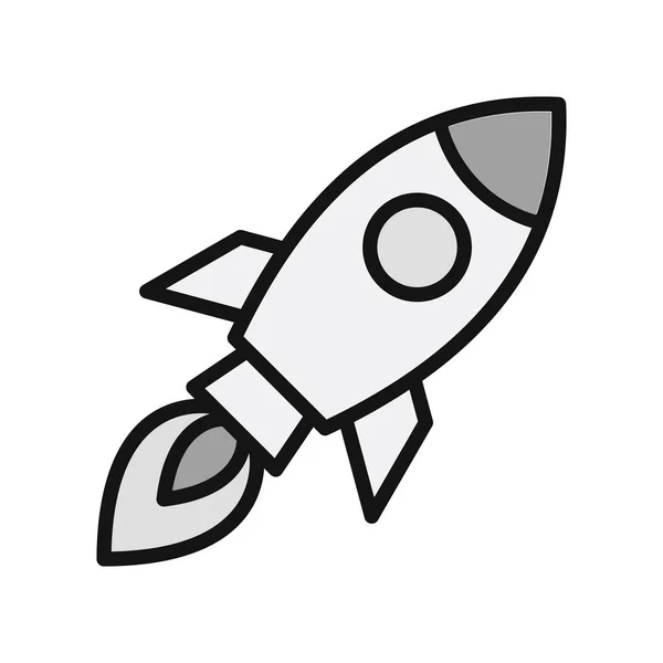 Vektorová Ilustrace Ikony Rakety — Stockový vektor