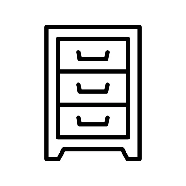 Icône Cabinet Illustration Vectorielle — Image vectorielle