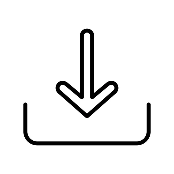 Download Arrow Line Vector Icon — Stock Vector