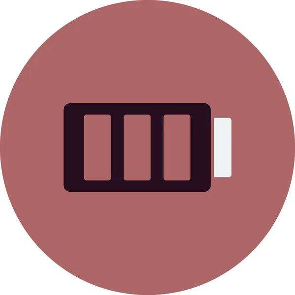 Vector Illustration Full Battery Icon Sign — стоковый вектор