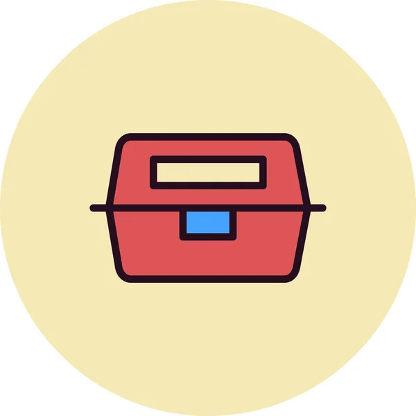 Vektor Illustration Von Lunchbox Symbol — Stockvektor