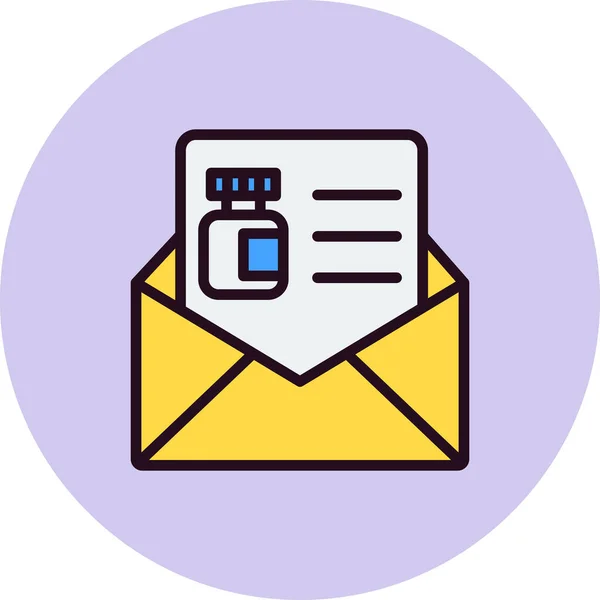 Icono Correo Ilustración Vectorial — Archivo Imágenes Vectoriales