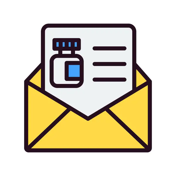 Icono Correo Ilustración Vectorial — Archivo Imágenes Vectoriales