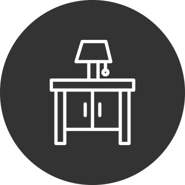 Gece Duruşu simgesi, vektör illüstrasyonu