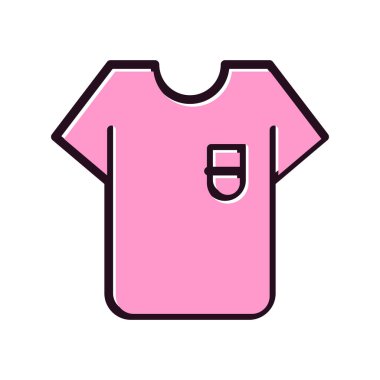 Kıyafet simgesi, vektör illüstrasyonu 