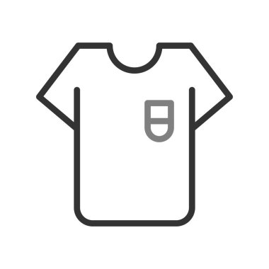 Kıyafet simgesi, vektör illüstrasyonu 