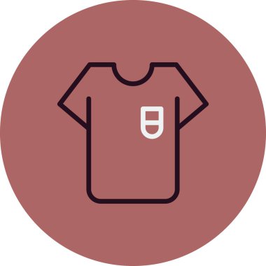 Kıyafet simgesi, vektör illüstrasyonu 