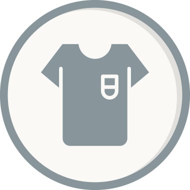 Kıyafet simgesi, vektör illüstrasyonu 