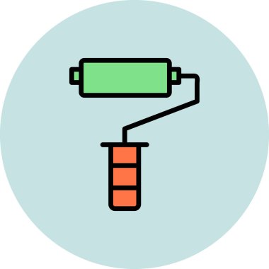 boya silindiri vektör illüstrasyonu 