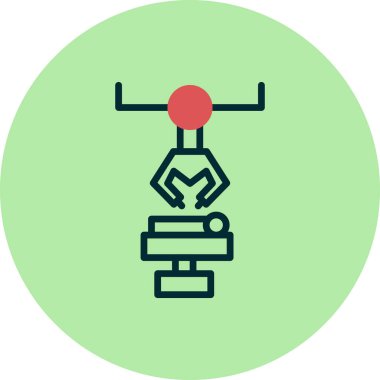 Robot Cerrahi simgesinin vektör çizimi