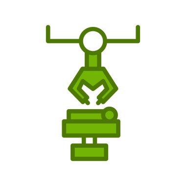 Robot Cerrahi simgesinin vektör çizimi