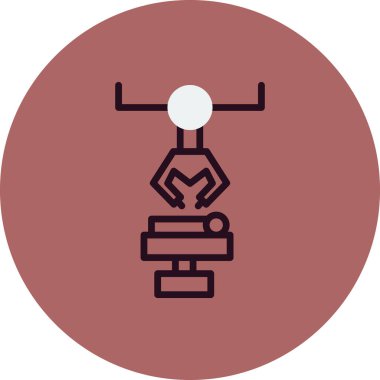 Robot Cerrahi simgesinin vektör çizimi