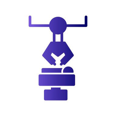 Robot Cerrahi simgesinin vektör çizimi