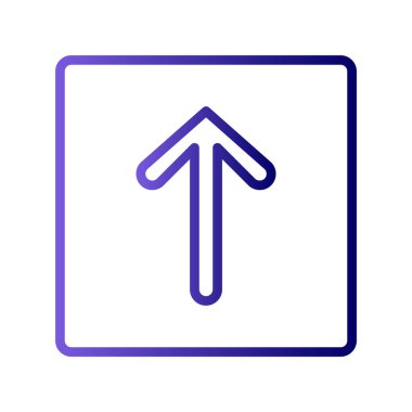 yukarı ok simgesi, vektör illüstrasyonu 