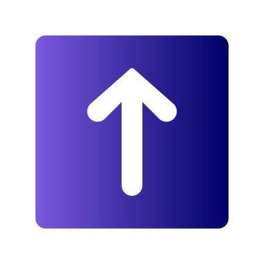 yukarı ok simgesi, vektör illüstrasyonu 