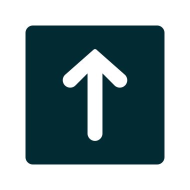 yukarı ok simgesi, vektör illüstrasyonu 