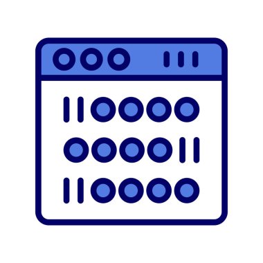 İkili simge vektör çizim