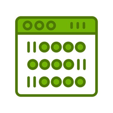 İkili simge vektör çizim