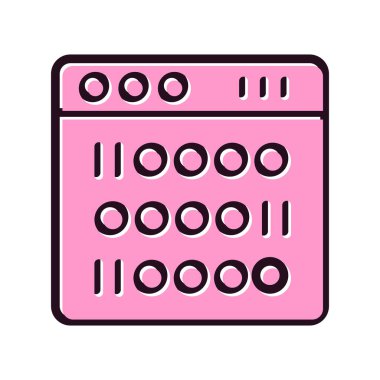 İkili simge vektör çizim