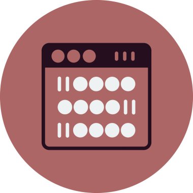 İkili simge vektör çizim