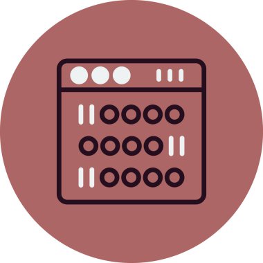 İkili simge vektör çizim