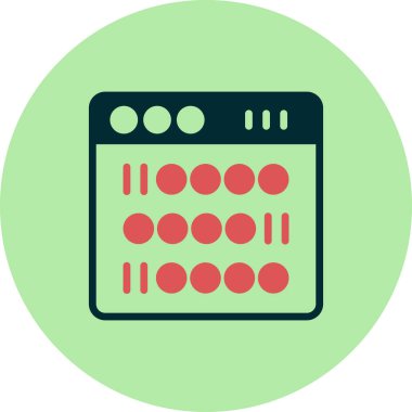 İkili simge vektör çizim