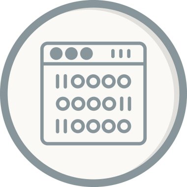 İkili simge vektör çizim