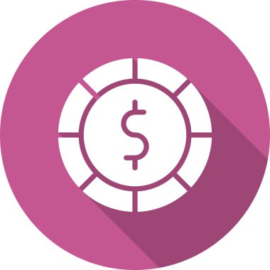 Dolar para ikonu vektör illüstrasyonu 