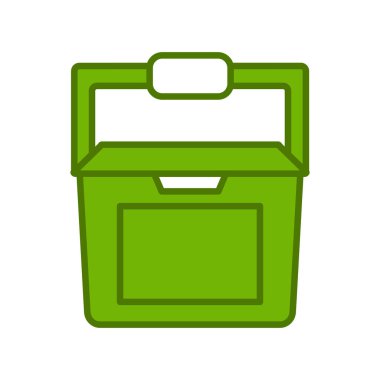 Soğutucu simgesi, vektör illüstrasyonu 