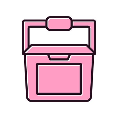 Soğutucu simgesi, vektör illüstrasyonu 