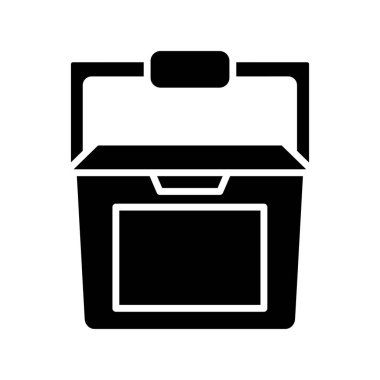 Soğutucu simgesi, vektör illüstrasyonu 